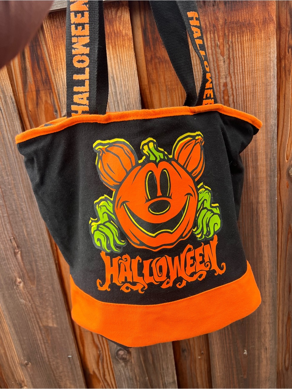 Halloween Kids Pumpkin Trick-or-Treat Tote - Orange & Black
